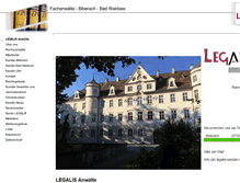 Tablet Screenshot of legalis-kanzlei.de